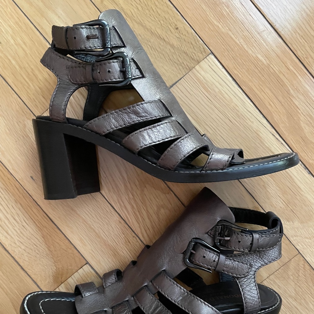 Donald Pliner Bronze Gladiator High Heel Sandals